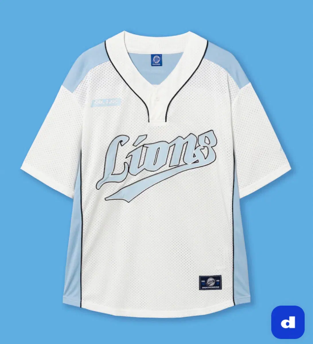 삼성라이온즈 에잇세컨즈 베이스볼 저지 화이트