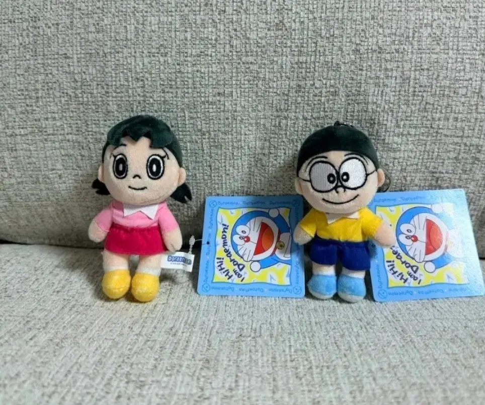 정품 도라에몽 이슬이 진구 키링인형