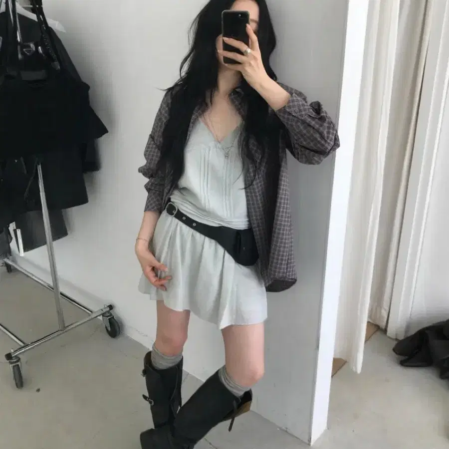 누즈 하우 체크 셔츠