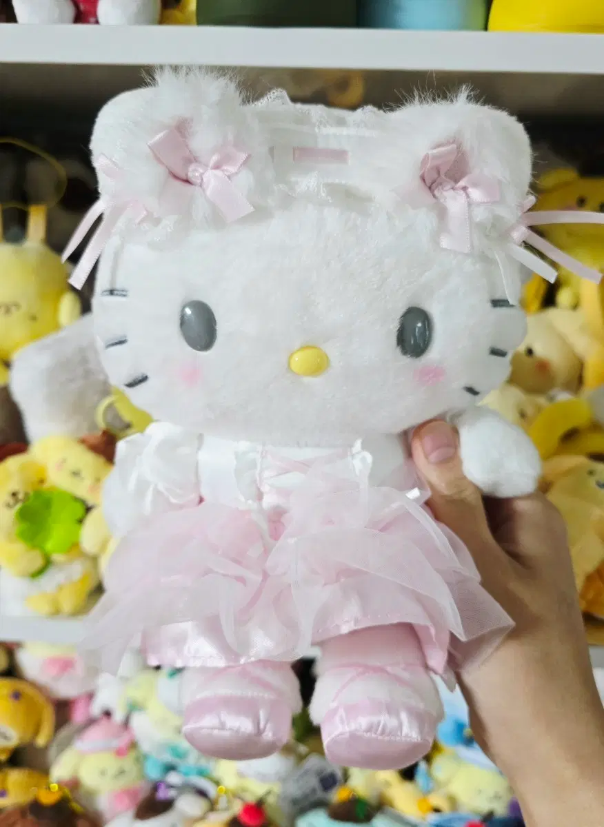 산리오 시로네코 발레리나 헬로키티 키티 누이 봉제인형