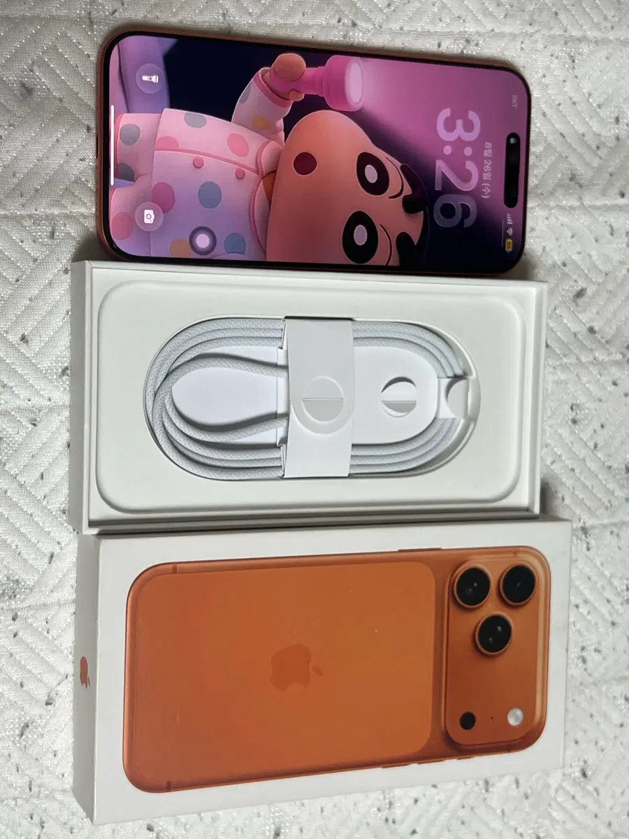 아이폰 17 프로 맥스 256GB 오렌지 풀박스 자급제