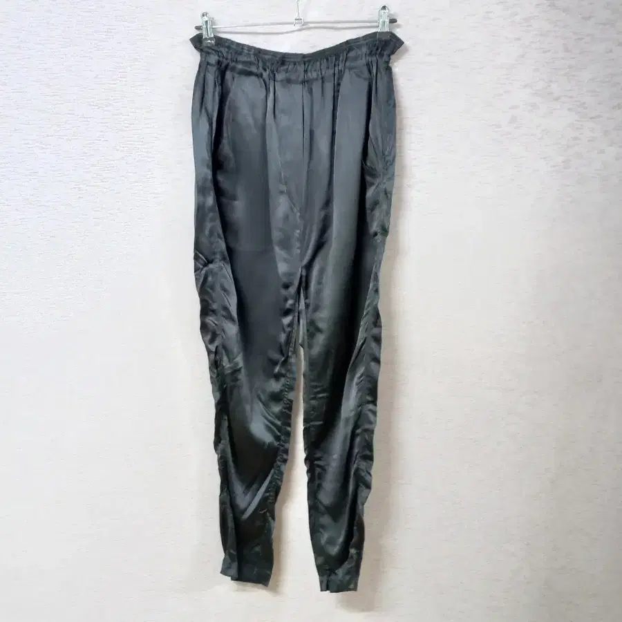 B9-6/이자벨마랑 블랙 실크팬츠 봄가을 여성