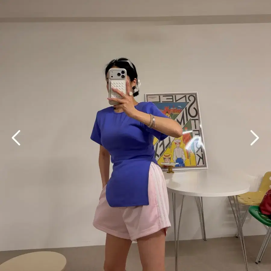 앤티크제이 죽수니 26슬림무무티 퍼플, 네이비