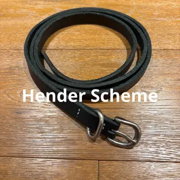 Hender Scheme 가죽 벨트 Tail Belt(BLACK)