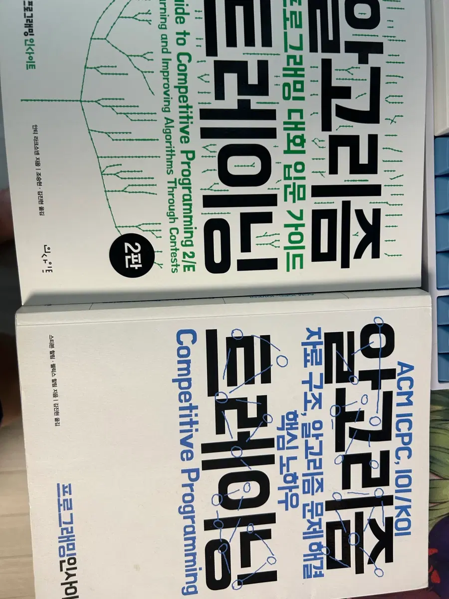 알고리즘 트레이닝 (ACM ICPC, IOI/KOI) 2판 파란책 초록책 팝니다