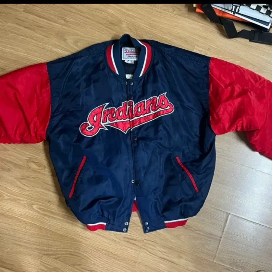 클리블랜드 인디언스 mlb 빈티지 자켓 xl