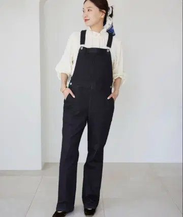 IENA 데님 오버롤 38 인디고 네이비