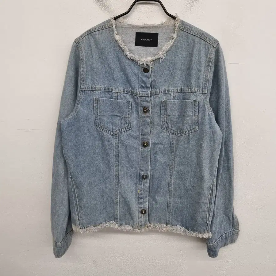[여성66 size] AROUND101 워싱 데님 자켓 청자켓
