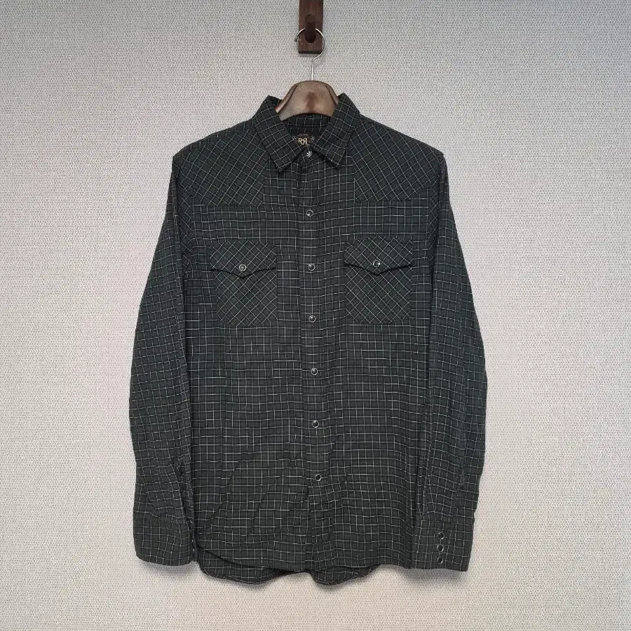RRL 더블알엘 콘초 웨스턴 체크 셔츠 M
