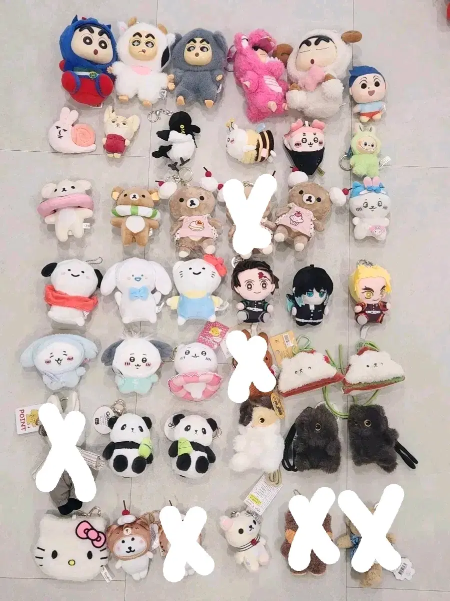 키링인형 아무거나 2,000원씩 총138개