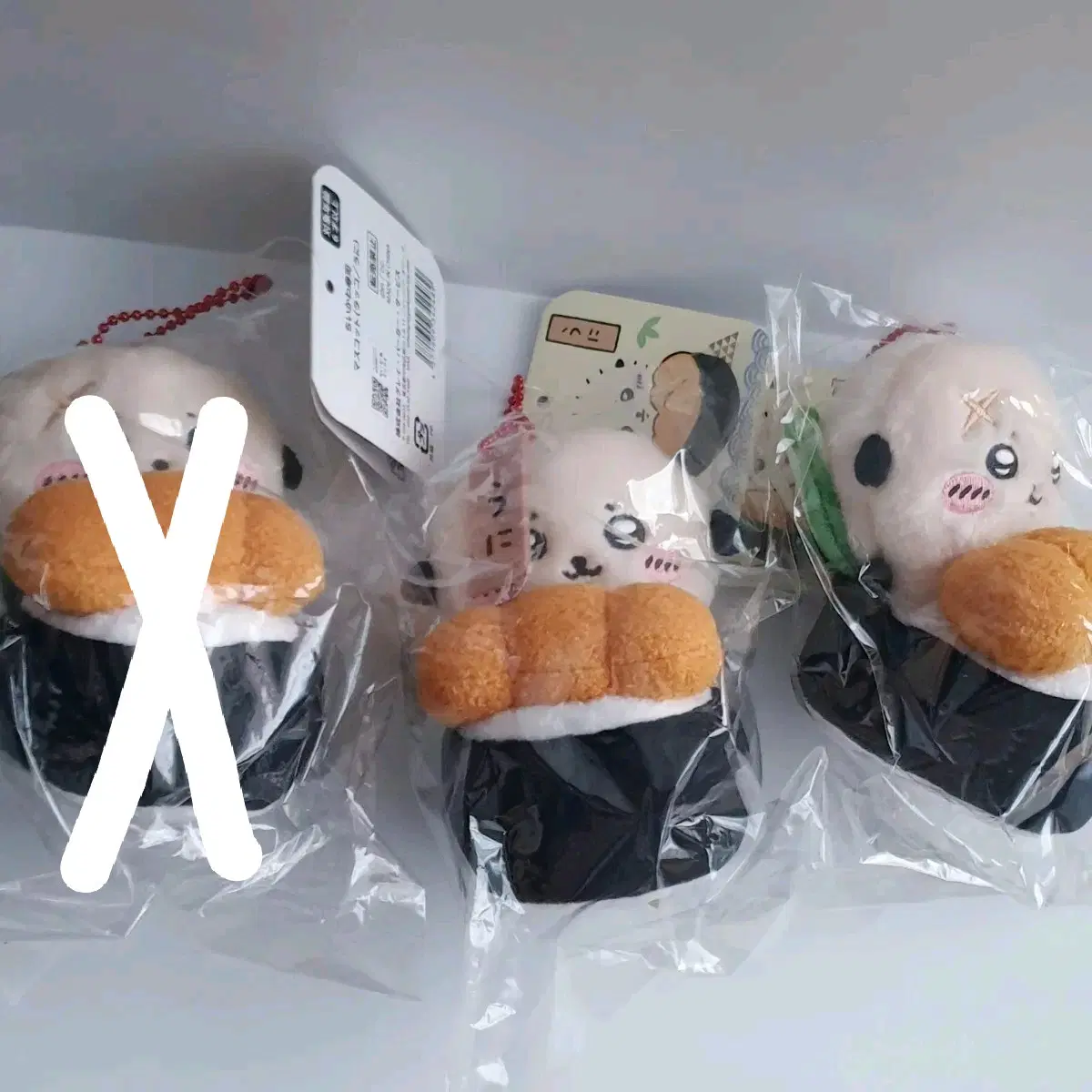 [미개봉] 정품 먼작귀 치이카와 랏코 초밥 인형 키링
