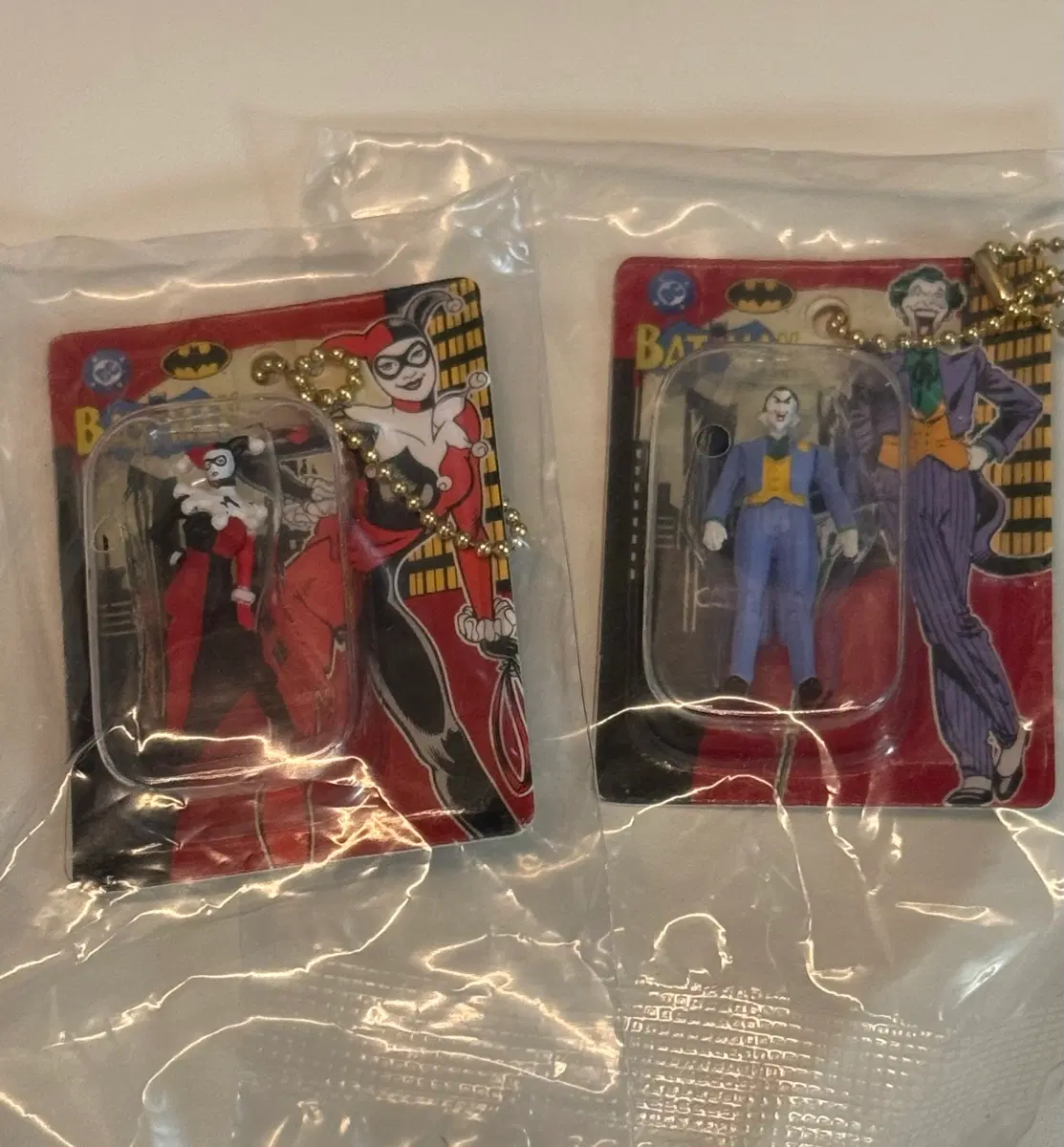 반다이 가챠폰 DC 배트맨 블리스터 가챠 피규어 조커 할리퀸 세트