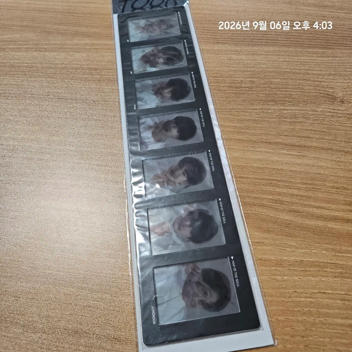방탄 공식 맵솔투어콘 필름 포토(단순개봉)