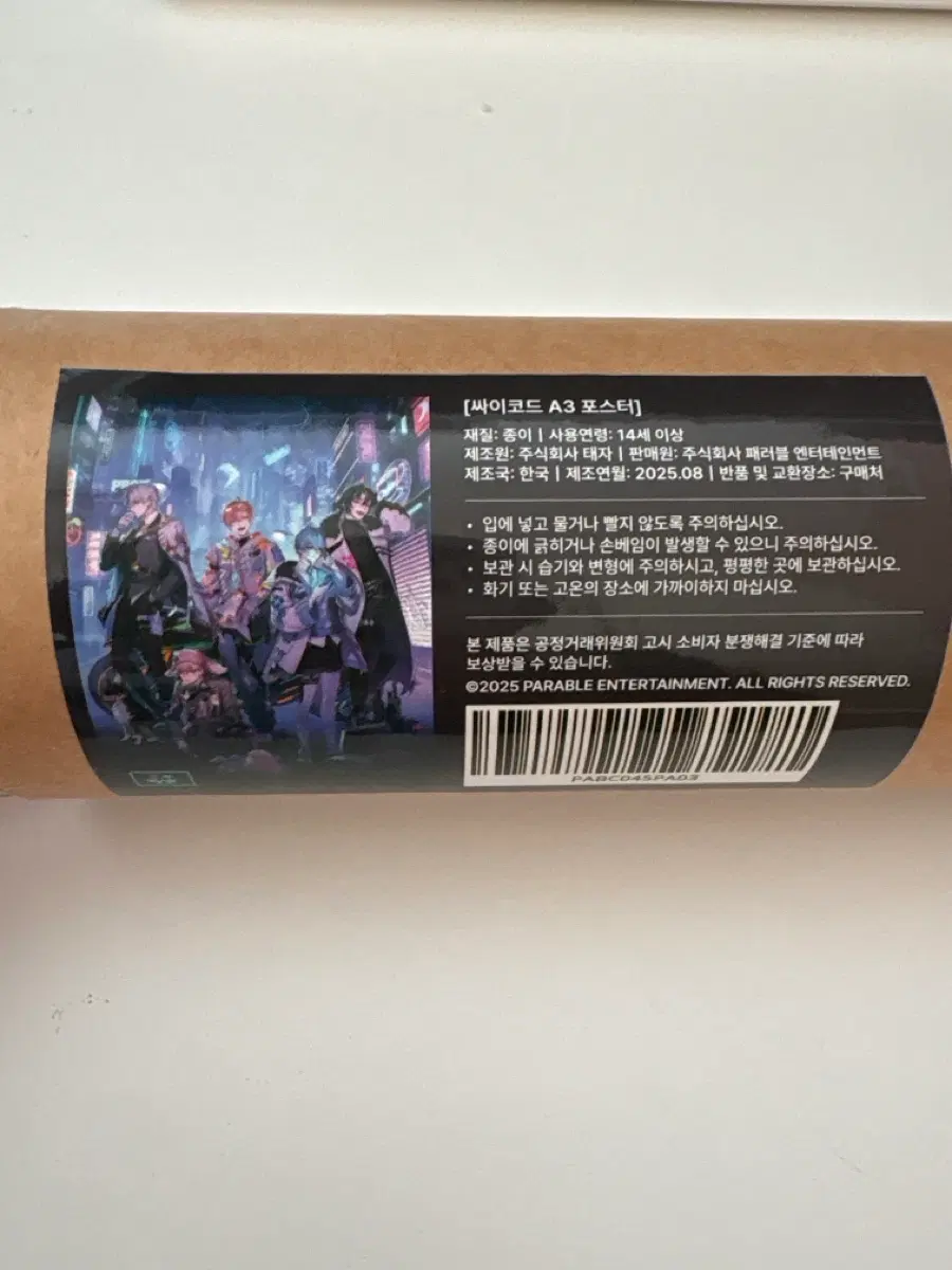 싸이코드 주년 A3 포스터