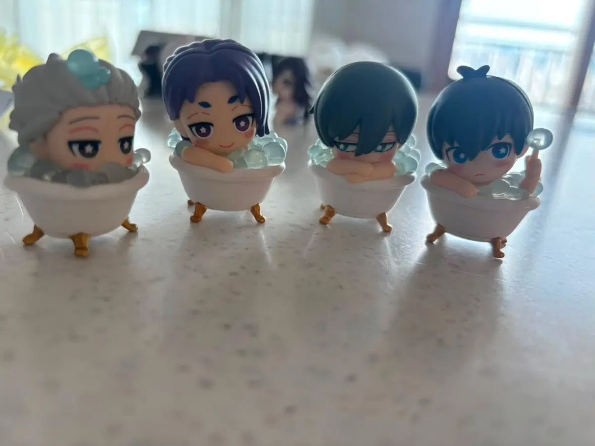 블루록 목욕탄 버블탄 욕조 가챠 나기 레오 린 이사기 피규어 일괄