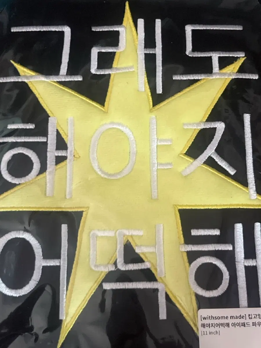 위드썸 11인치 아이패드 파우치 그래도해야지어떡해
