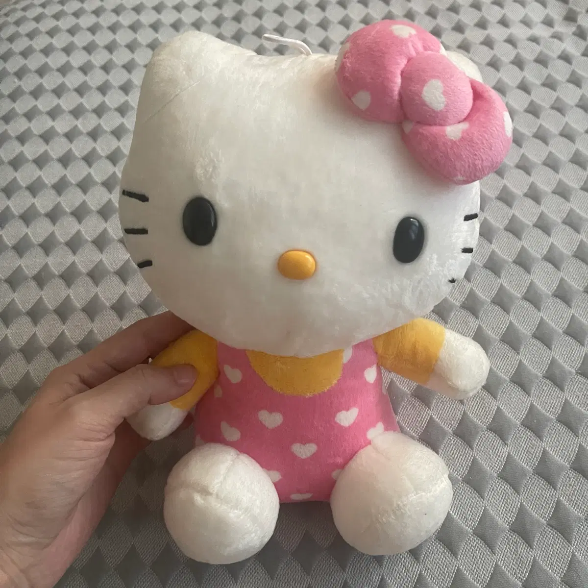 2019 산리오 헬로키티 봉제인형 핑크 하트 원피스