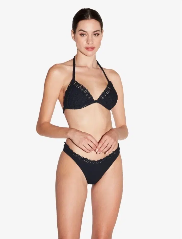 라펠라 아틀리에 인트레치 컬렉션 블랙 수태시 비키니 세트 32/XS