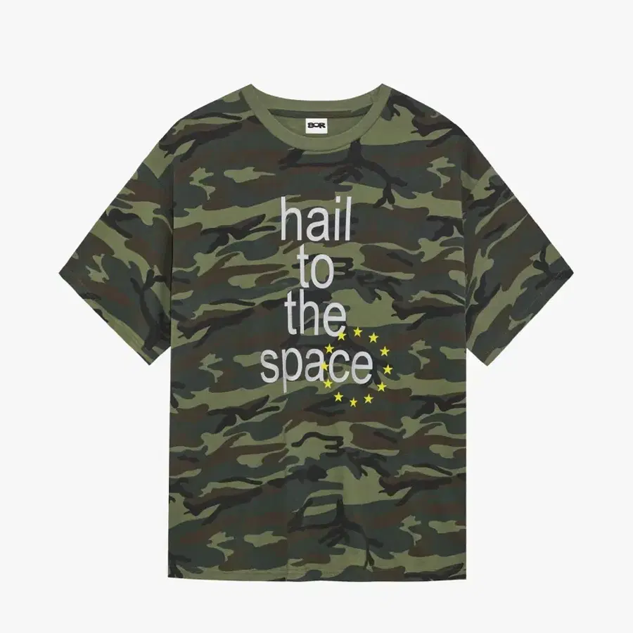 보르하트 borheart hail to the space box tee camo