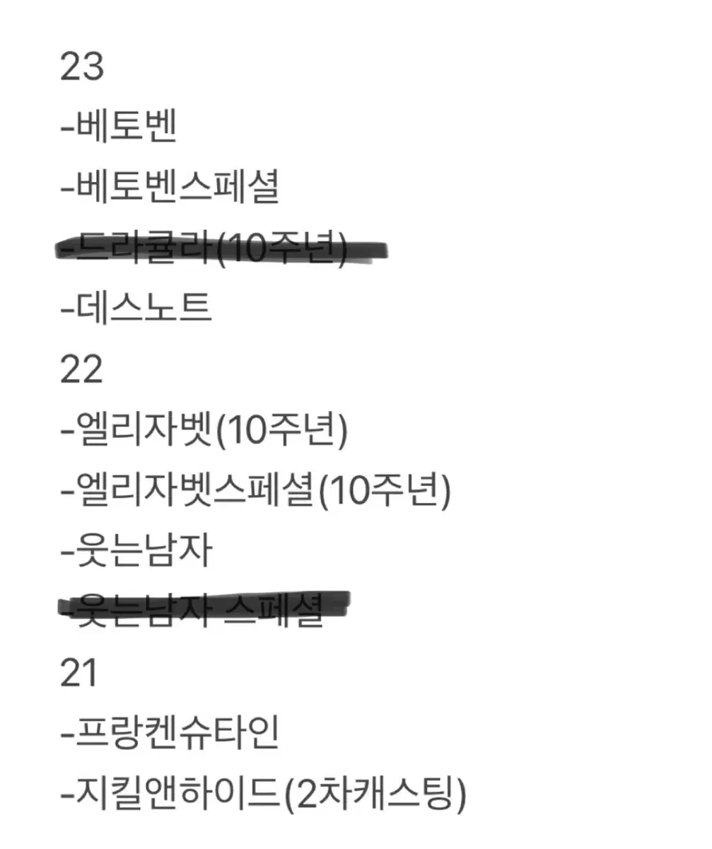 대극장 뮤지컬 프로그램북 판매