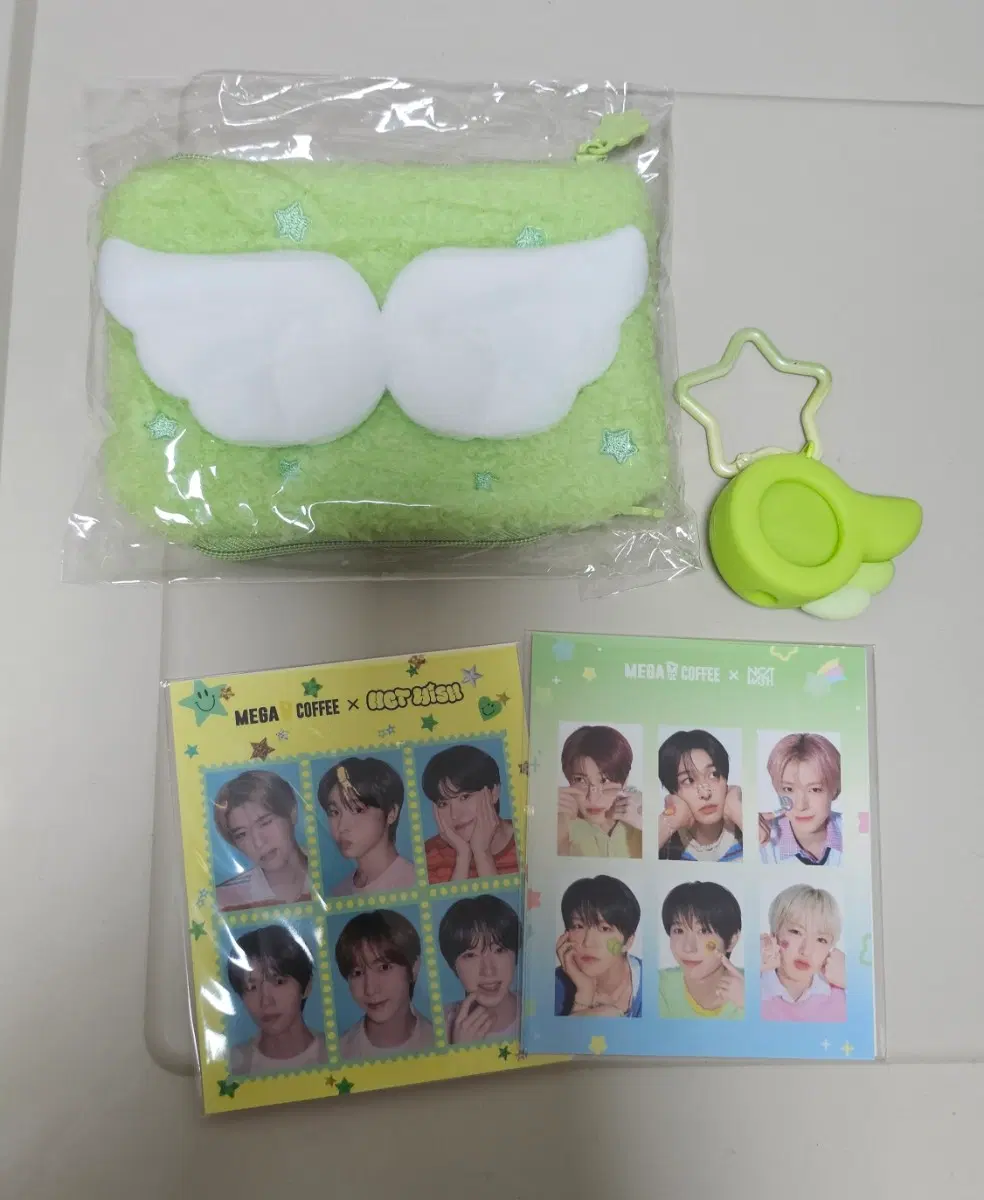 엔시티위시 메가 파우치 키링 스티커 일괄