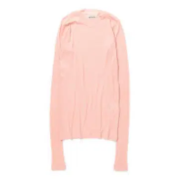 AURALEE HIGH GAUGE SHEER RIB L/S TEE