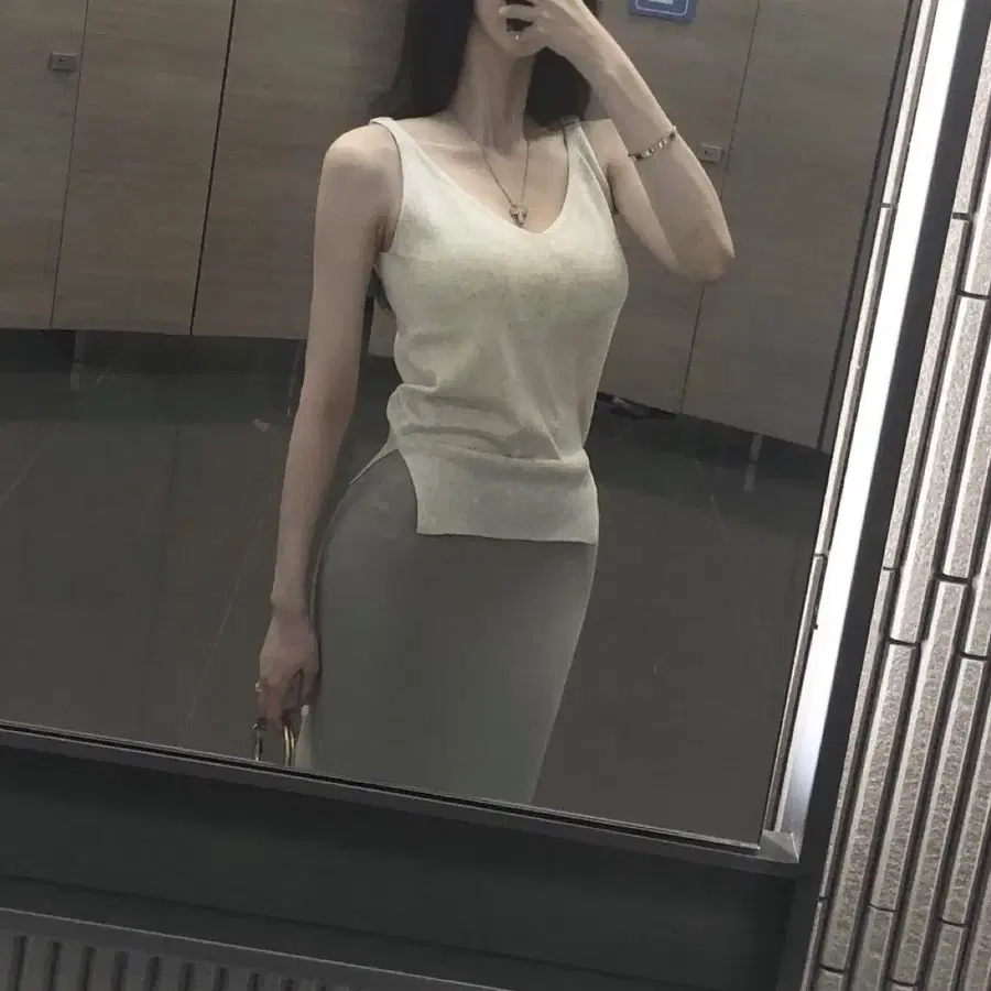 라플라 나시 스커트 세트