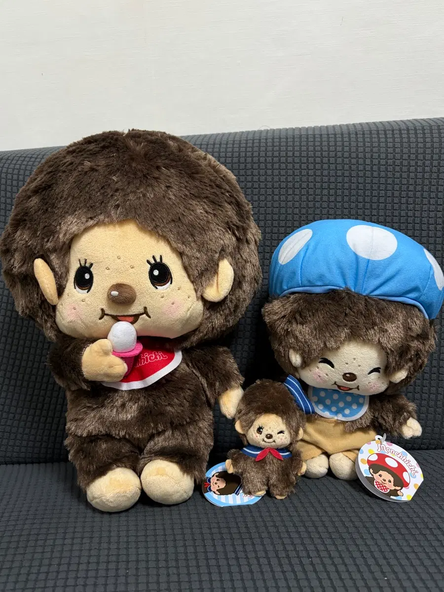 몬치치 인형 3종