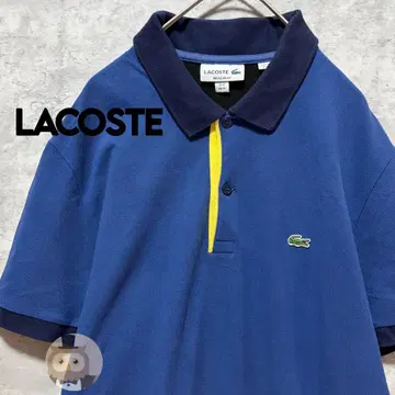 [ 사이즈 4 ] LACOSTE 반팔 피케 셔츠 구제 의류 악어 원 포인트