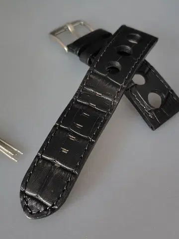 [ 러그 폭 약 23mm, 미사용 ] Geckota (게코타) 천연 가죽 랠리 스트랩