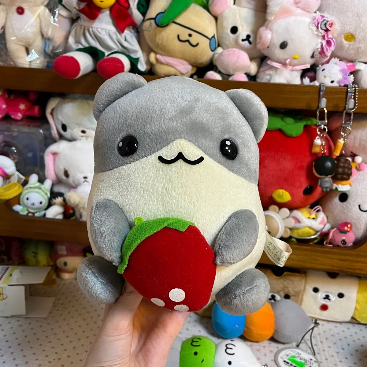 [고전] 포테하무 딸기 그레이 회색 인형