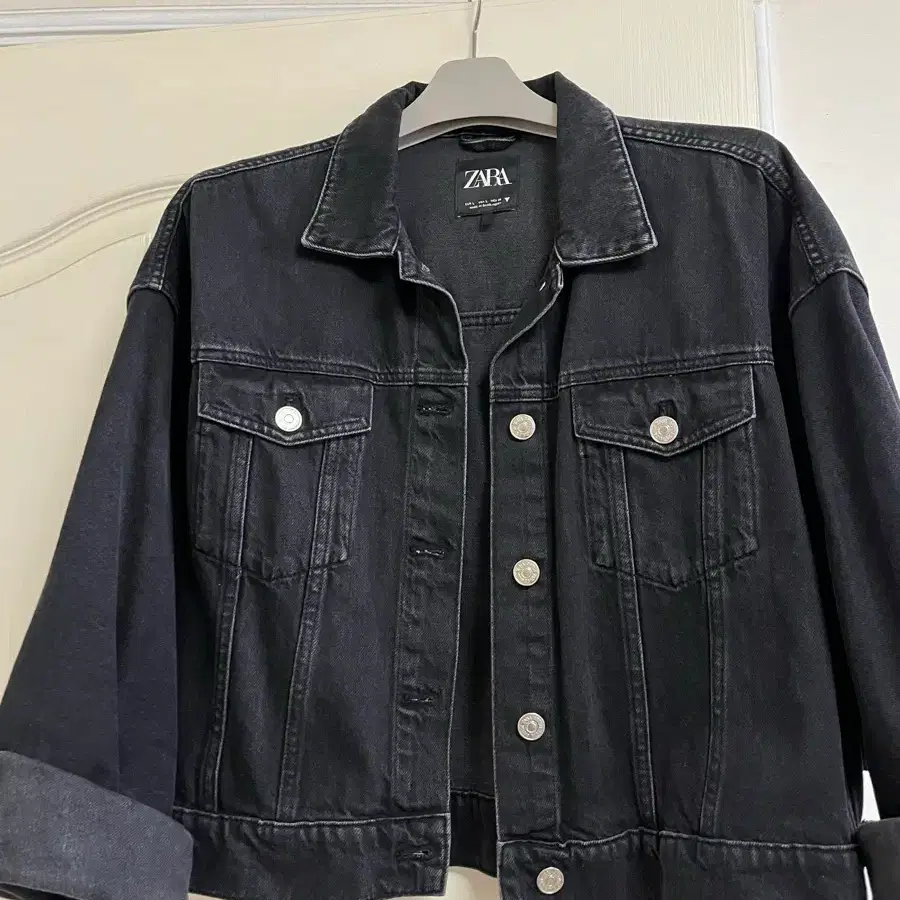 ZARA 자라 빈티지 블랙 데님 자켓 l사이즈