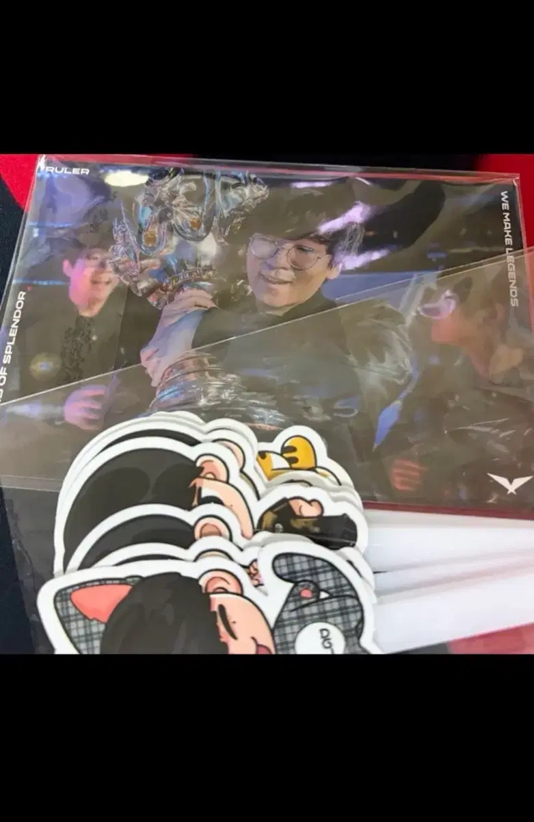 젠지 룰러10주년 엽서 쵸비 손부채 기인 캐니언 룰러 듀로 Msi Geng Chovy Ruler Duro Kiin fan 10th anniversary