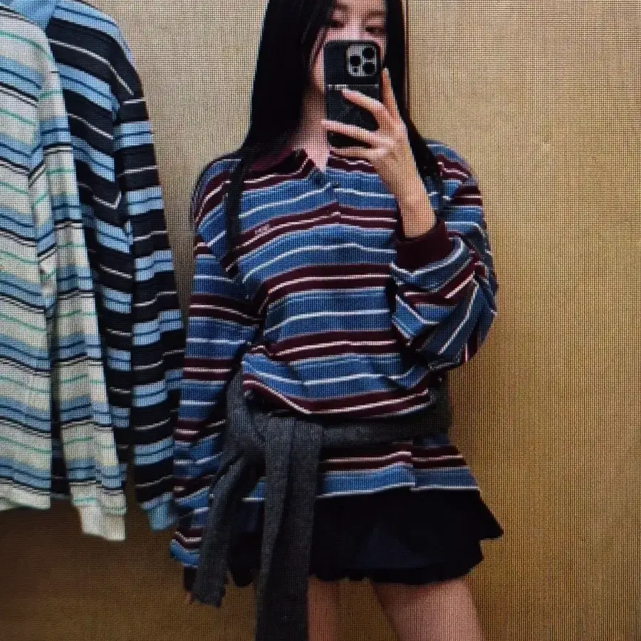 (해외배송)스트라이프 카라 긴팔 티셔츠 3컬러
