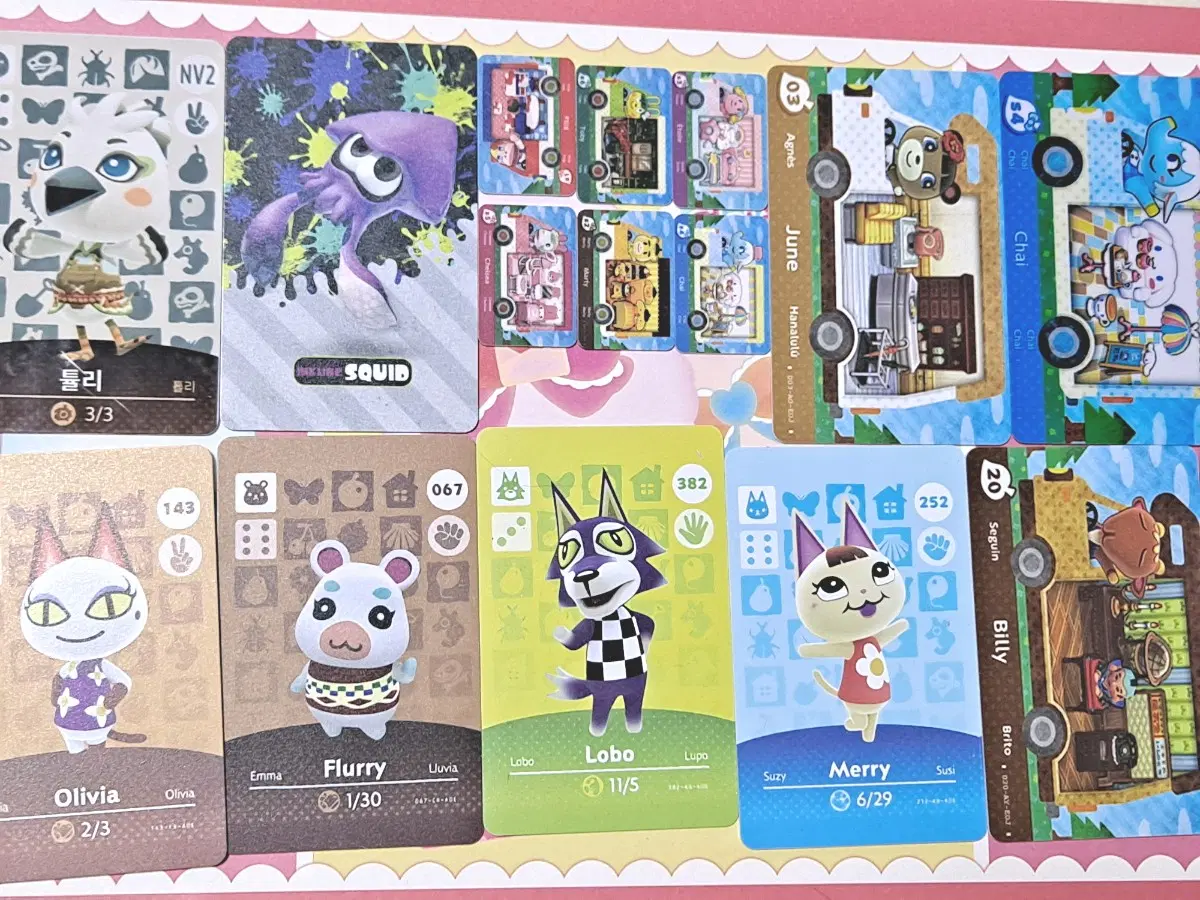 [닌텐도의 모든게임 가능]호환 amiibo 닌텐도 동숲 동물의숲 인기주민 아미보 판