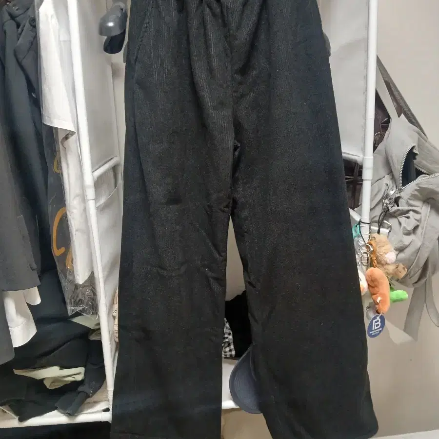 코듀로이 기모 와이드 팬츠