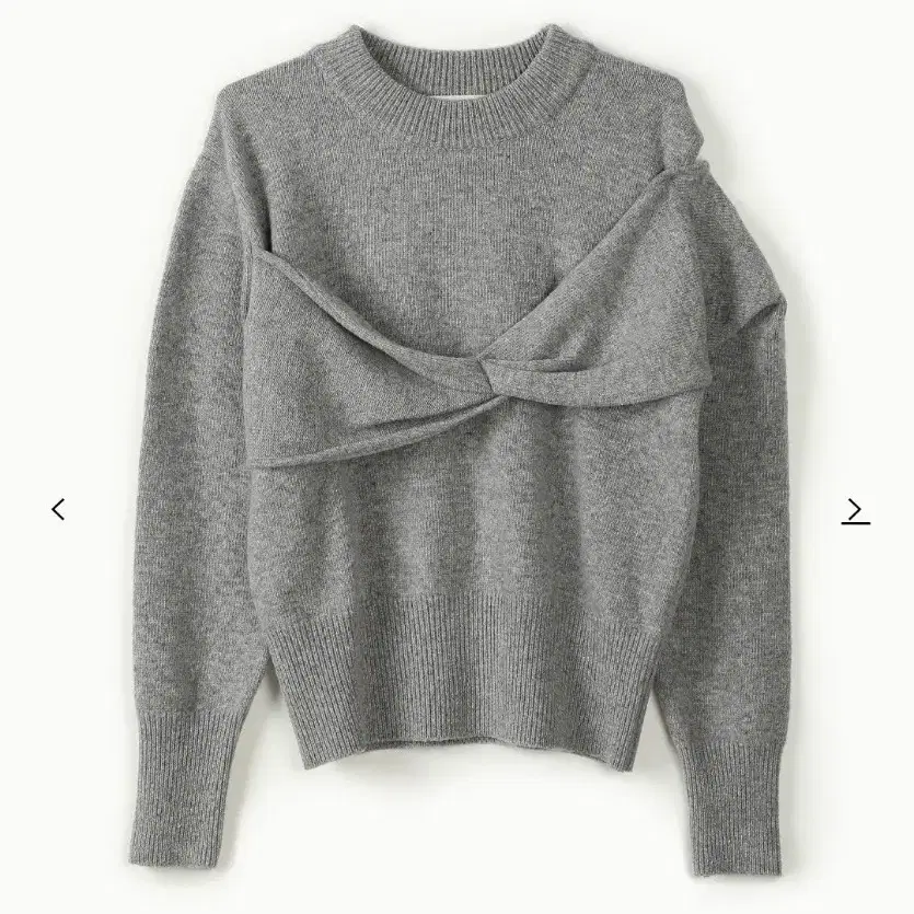 awhe 아위 TWISTED BUSTIER SWEATER