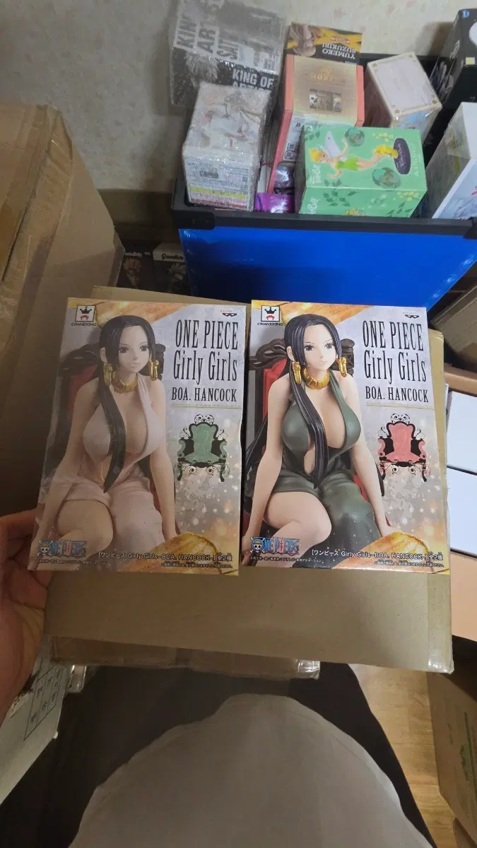 (번장최저가미개봉)원피스 보아핸콕 피규어 2종 칼박