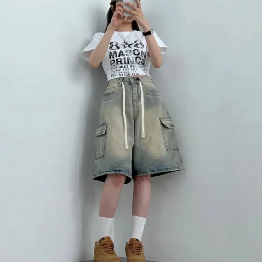 버뮤다 팬츠 연청