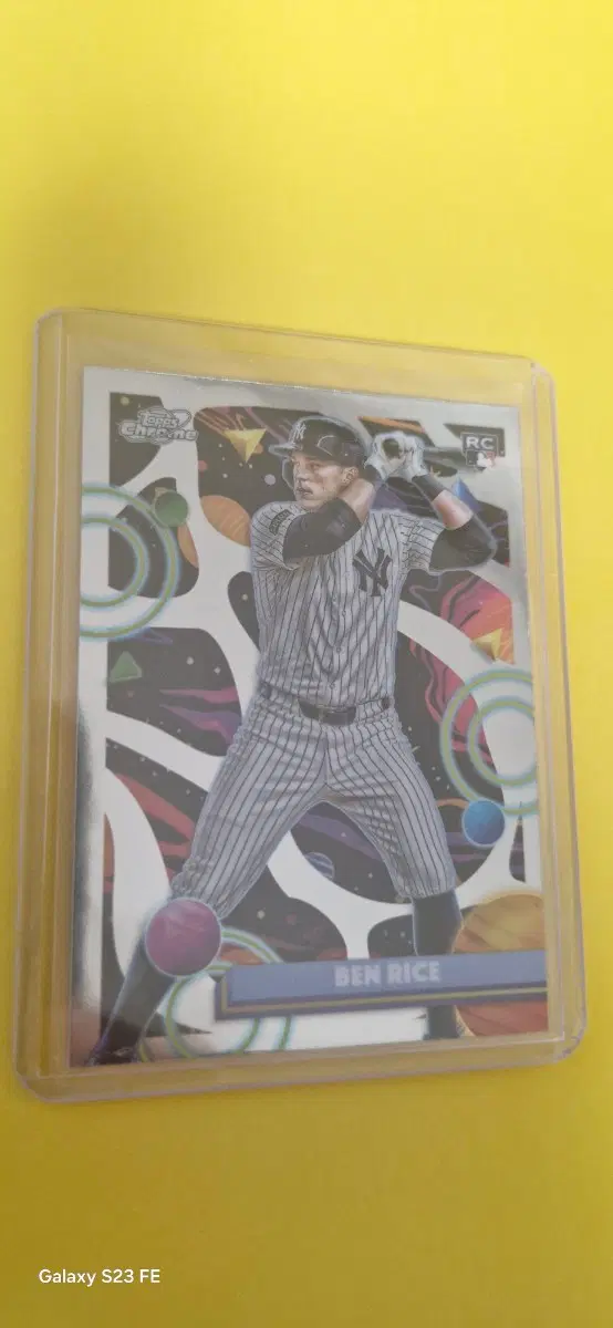 MLB 2025 양키스 벤 라이스 코스믹 루키 크롬카드