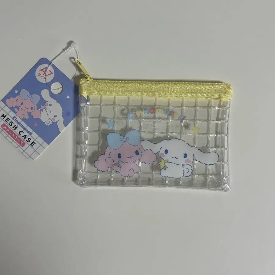 산리오 시나모롤 메쉬 지퍼 파우치 새상품 시나모롤 파우치