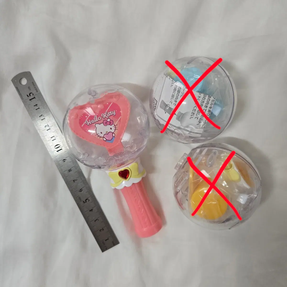 산리오 가챠 캡슐스틱 응원봉 시나모롤 헬로키티