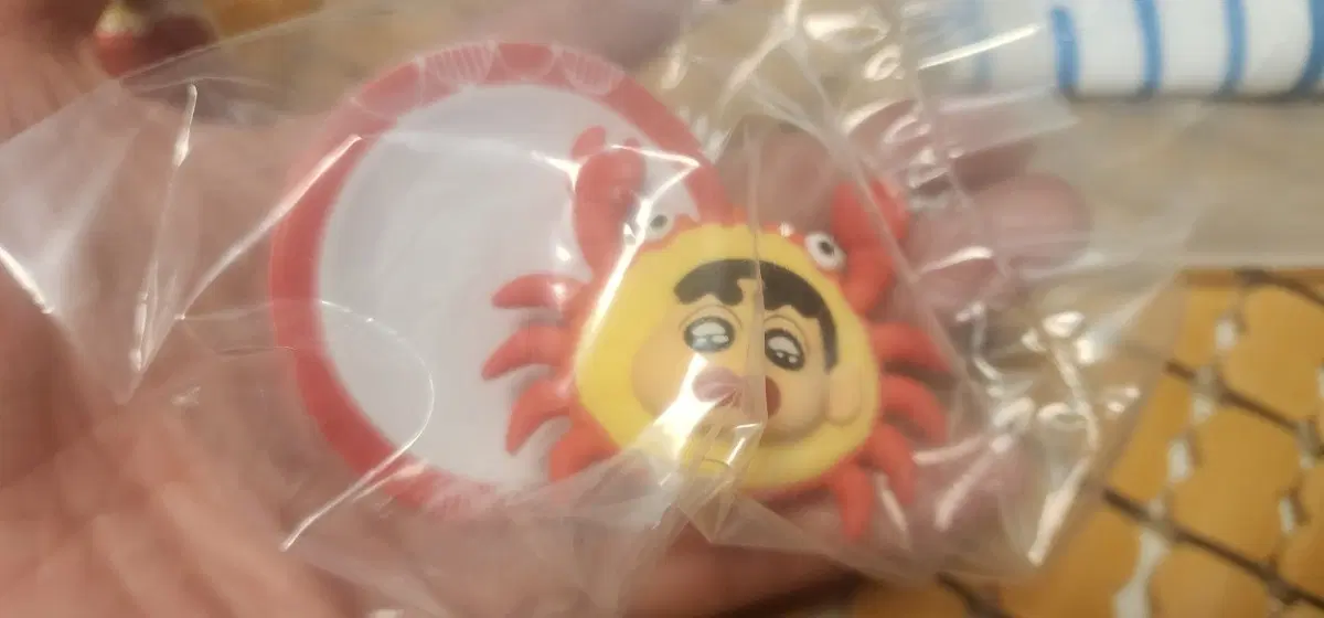 짱구는 못말려 게 모양 키링