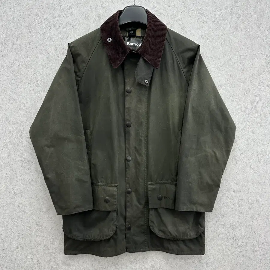 95 Barbour 바버 남자 뷰포트 올리브 왁스 자켓