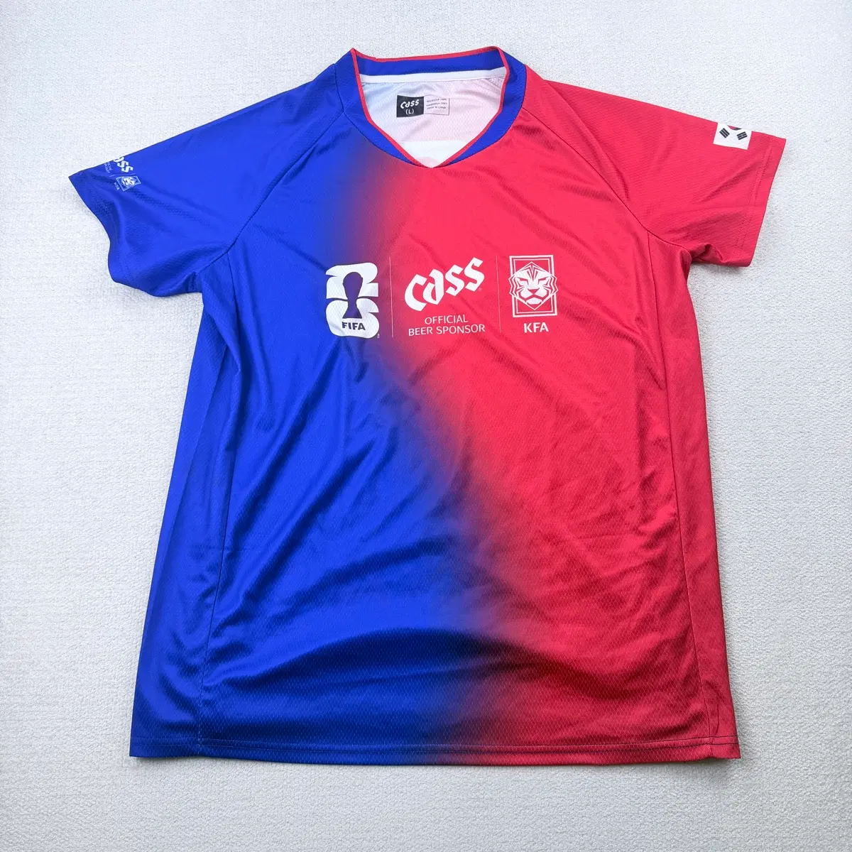 KFA 대한민국 국대 축구 카스 유니폼 져지 반팔 L