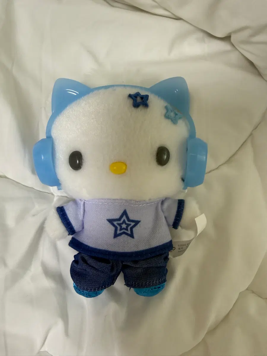 산리오 헤이세이팝 뮤직 헤드셋 키티 다니엘 블루 인형