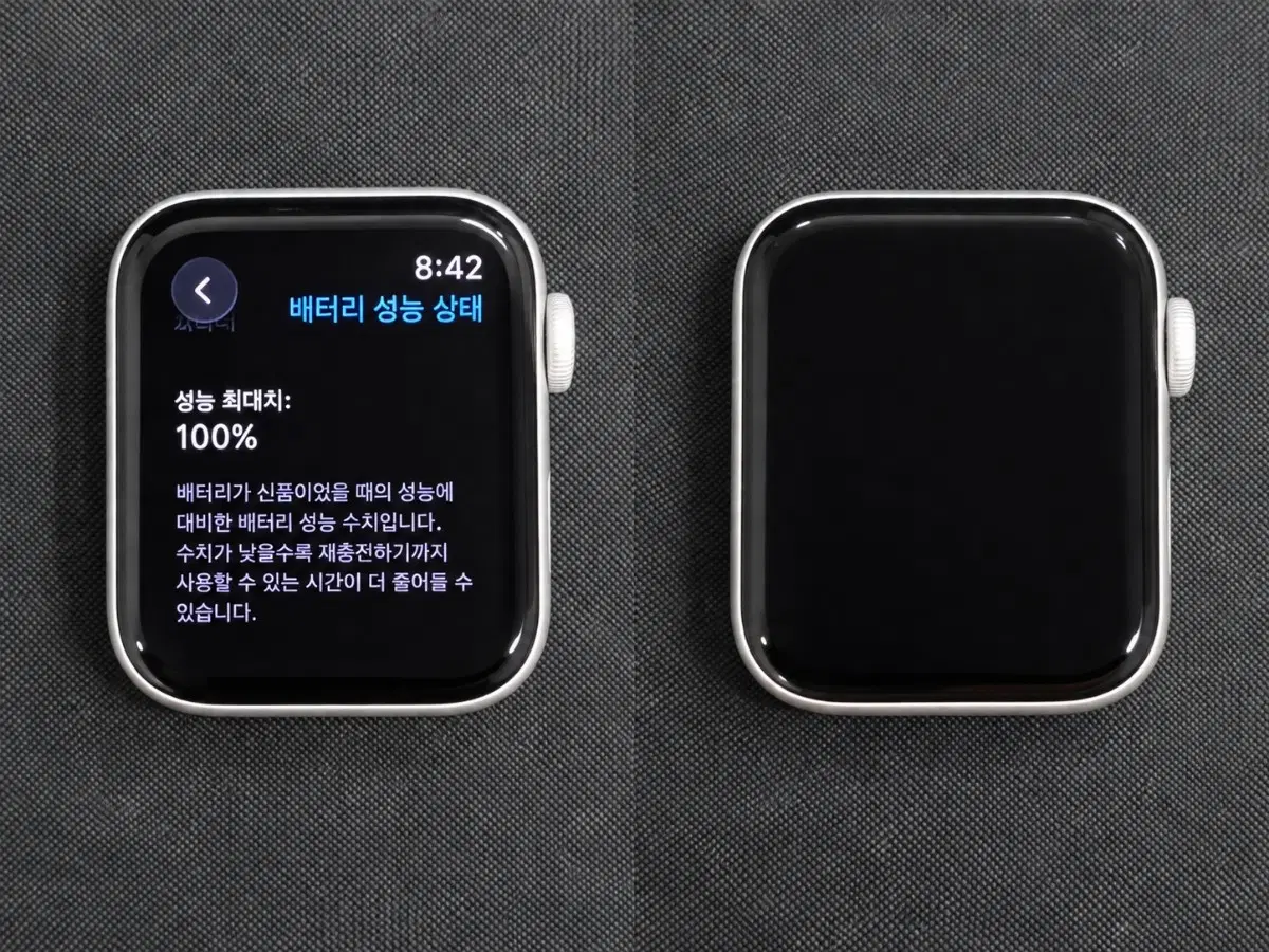 애플워치 SE 2세대 실버 40mm