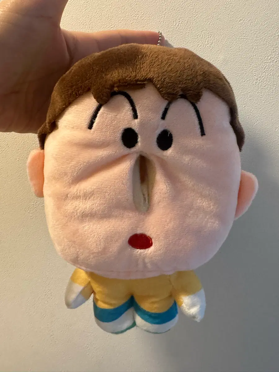 맹구 얼굴 모양 티슈 케이스 파우치 키링 새상품