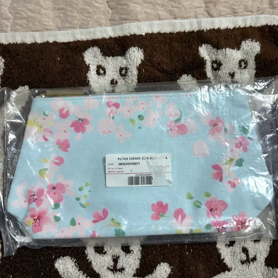 록시땅 화장품 파우치 블루