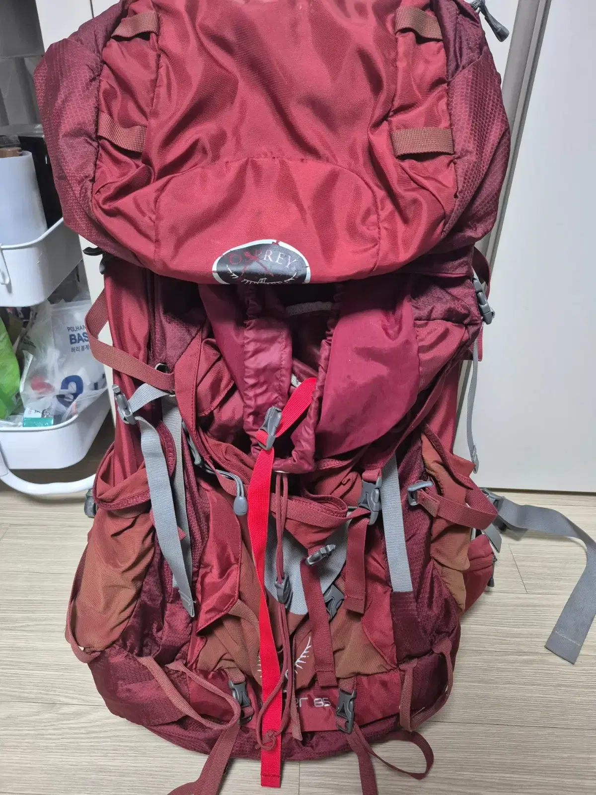 오스프리 정품 등산배낭 85리터 판매합니다